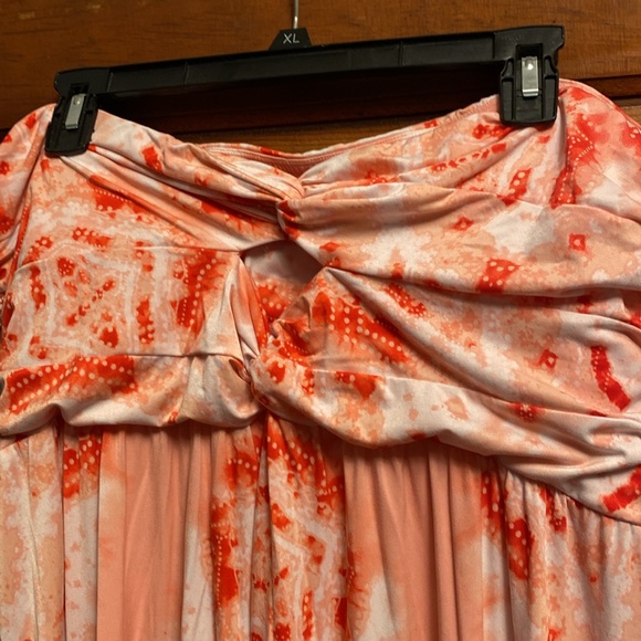 Soma summer dress.  Peach tie dye.   With pockets. - Picture 4 of 4